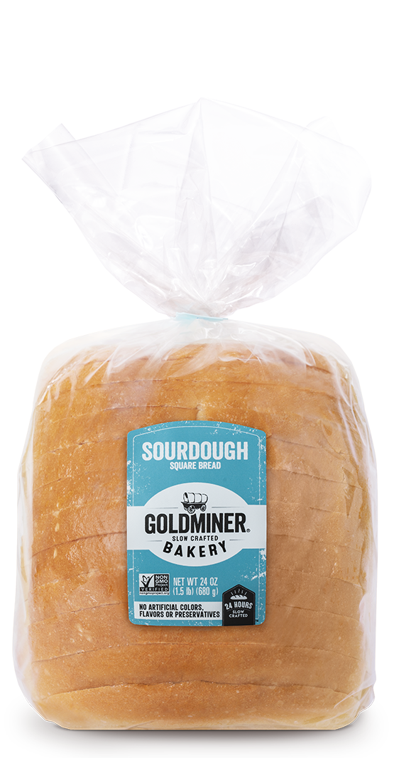 Goldminer Sourdough Square Packaging