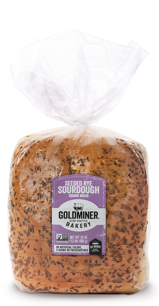 Goldminer Seeded Rye Square Packaging